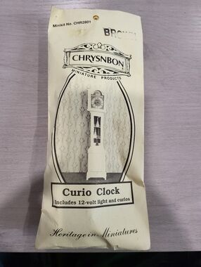 Chrysnbon 1/12 Scale Curio Clock Kit In Brown
